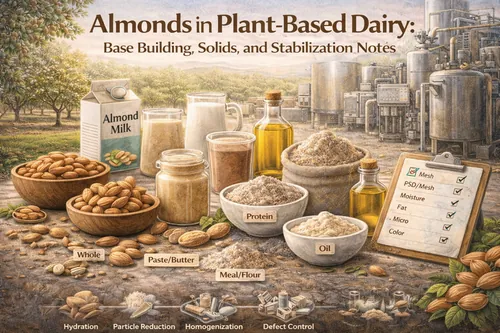 Almonds in Plant-Based Dairy: Base Building, Solids, and Stabilization Notes - Almond Industrial Applications — Atlas Global Trading Co.