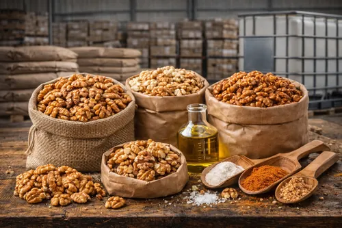 Bulk Oil roasted walnuts supplier — Atlas Global Trading Co.